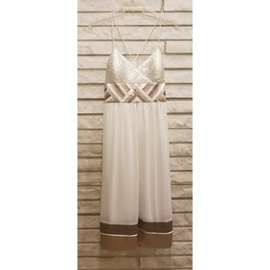 Grecian Style Formal Knee Length Dress